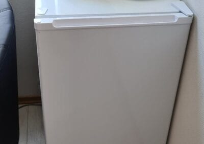 Bilde av et kjøleskap og vannkoker