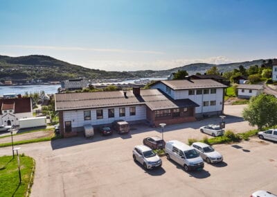 Oversiktsbilde av bygning i Harstad