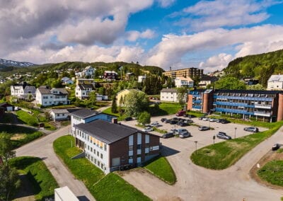 Oversiktsbilde av bygning i Harstad