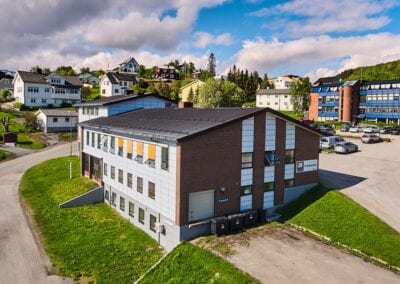 Oversiktsbilde av bygning i Harstad