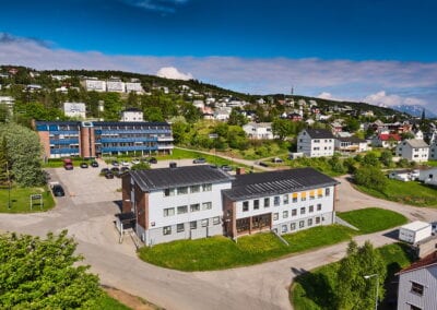 Oversiktsbilde av bygning i Harstad
