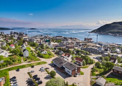 Oversiktsbilde av bygning i Harstad