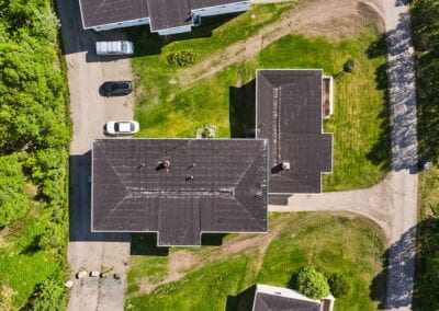 Oversiktsbilde av bygning med hybler på Stokmarknes